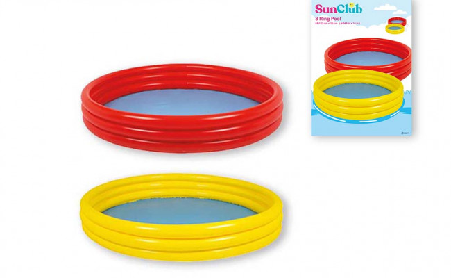 PISCINA PVC HINCHABLE 3 TUBOS MONOCOLOR