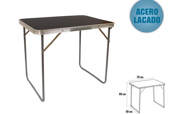 MESA ACERO 70X50X60 cm