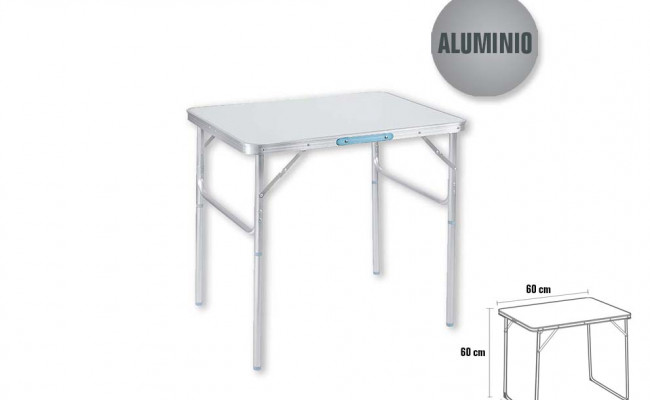 MESA ALUMINIO 60x45x60cm