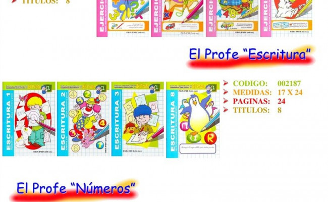 CUADERNO EDUC.DE ESCRITURA