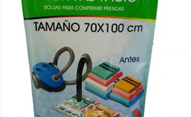 Bolsa Ahorra Espacio Transparente 70x100 Cm 6 Micras