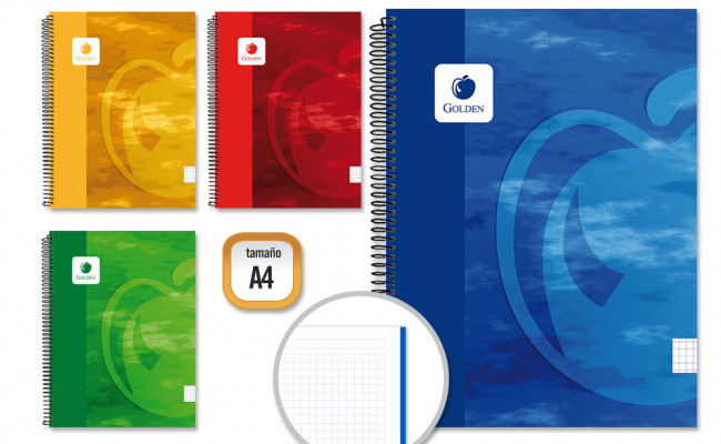 GOLDEN CUADERNO T.D A4 160 H. 60 GRM MICROP.