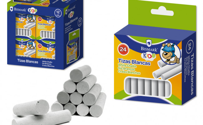 TIZAS BLANCAS BISMARK KIDS 24 UDS.