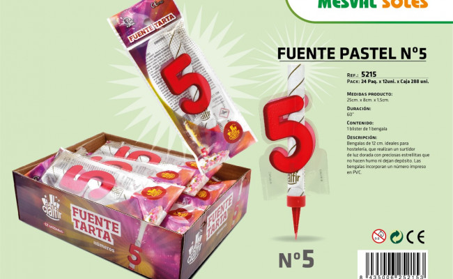 FUENTE PASTEL Nº5