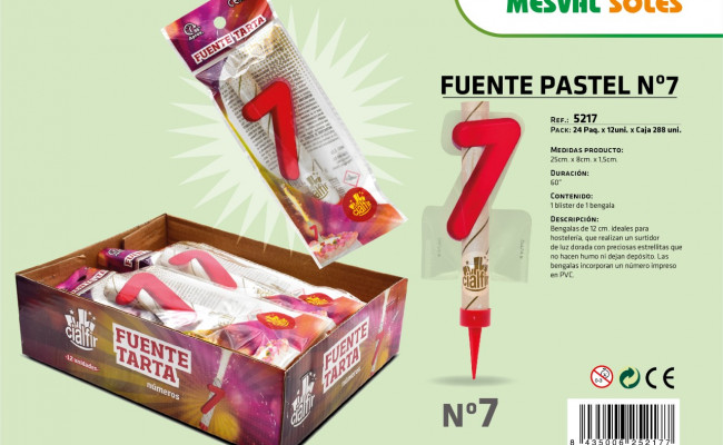 FUENTE PASTEL Nº7