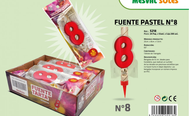 FUENTE PASTEL Nº8