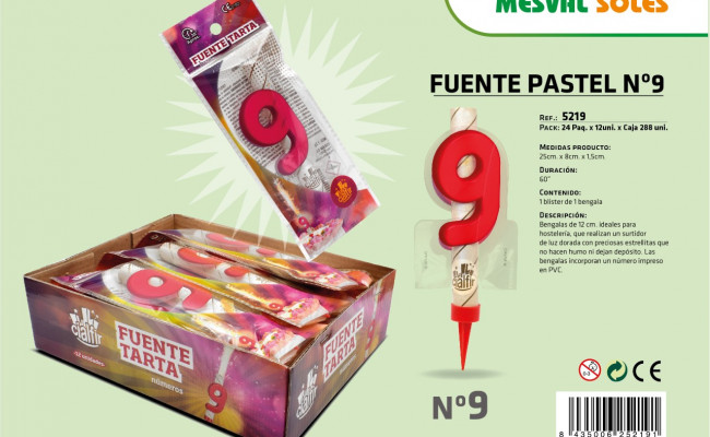 FUENTE PASTEL Nº9
