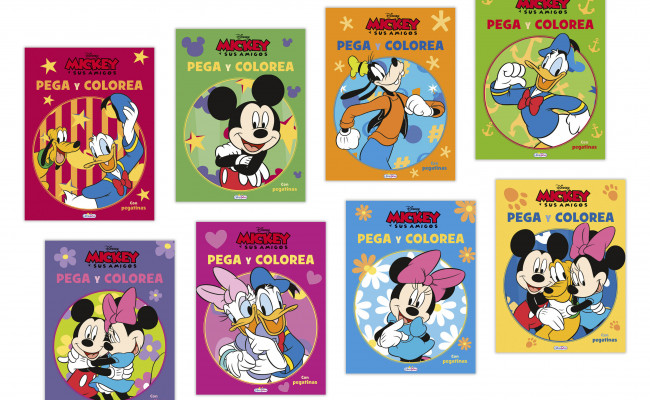 MICKEY Y SUS AMIGOS PEGACOLOR