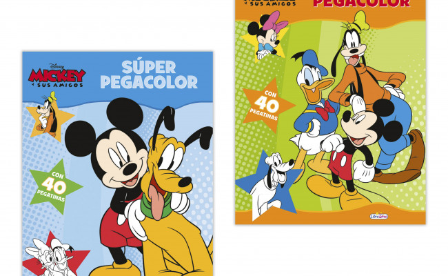 MICKEY Y SUS AMIGOS SUPER PEGACOLOR