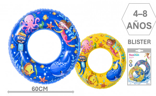 FLOTADOR CIRCULAR PVC INF. SUBMARINE 60CM.EDAD 4/8 AÑOS