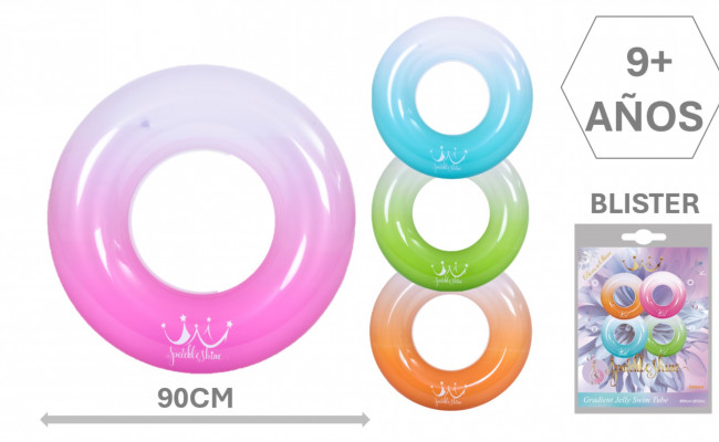 FLOTADOR CIRCULAR  PVC TIE DYE 90CM