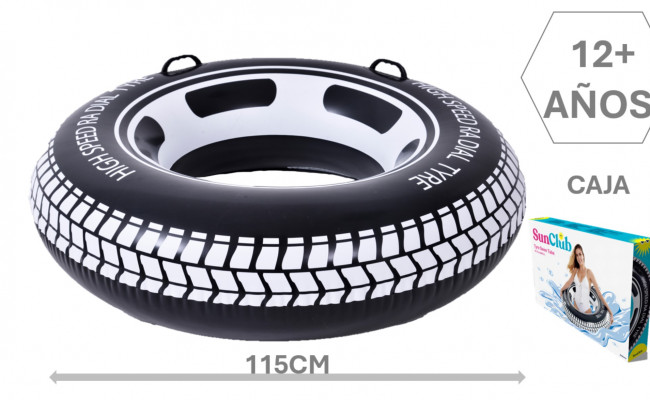 FLOTADOR CIRCULAR PVC RUEDA CAMIÓN 115cm