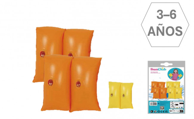 MANGUITOS PVC  3-6 AÑOS.2 COLOR.SURT