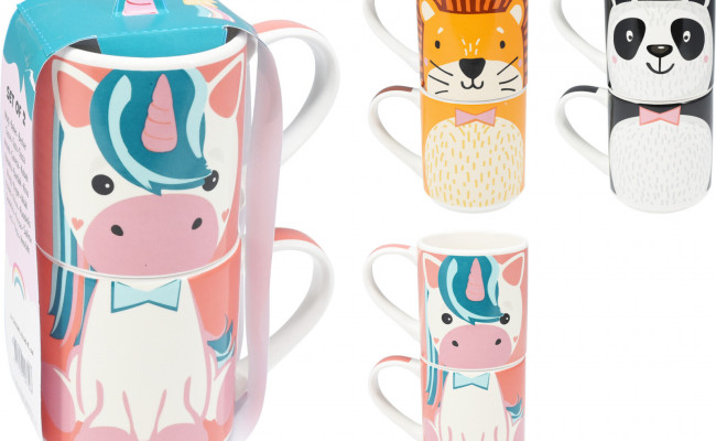 DOS TAZAS MUG CAFÉ 265 ML