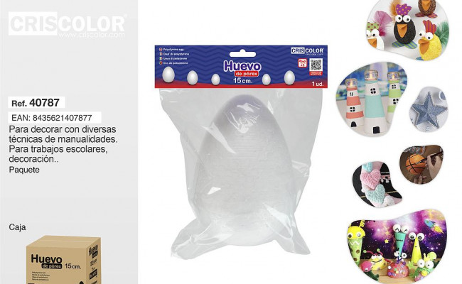HUEVO POREX 15CM