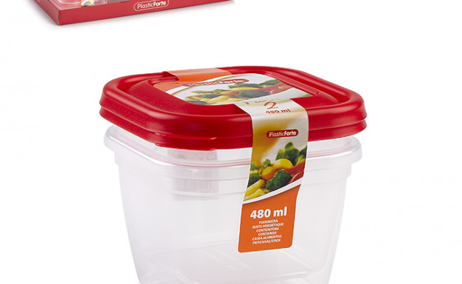 SET 2 FIAMBRERA CUADRADAS 480ML