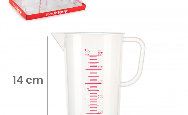 JARRA MEDIDORA TRNASP. 650 ML