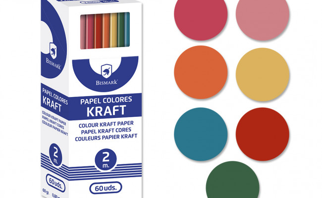 PAPEL KRAFT COLORES 2M.
