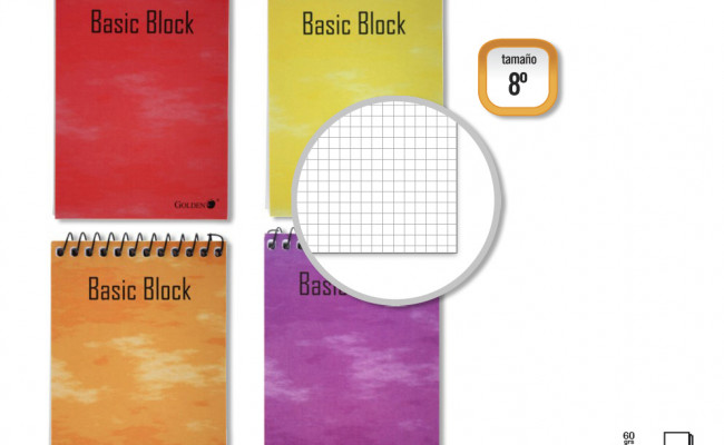 GOLDEN CUADERNO T.N. 12 80 H. APAISADO CUAD