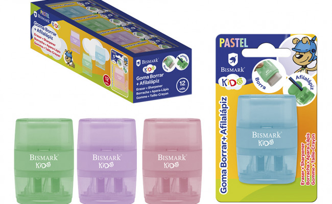 GOMA BORRAR + AFILALAPIZ  DOBLE PASTEL BOX