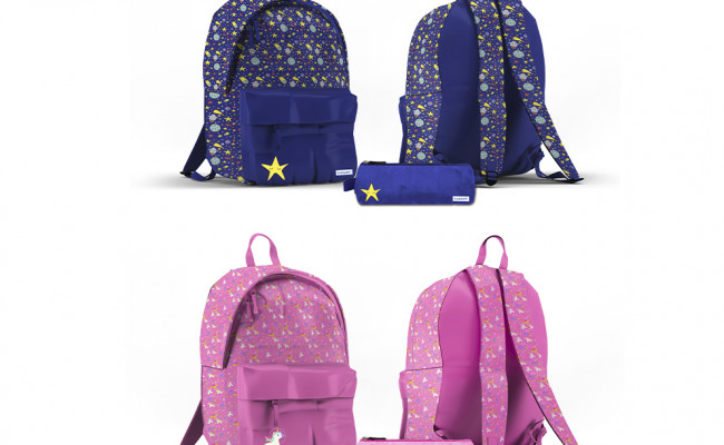MOCHILA GLOW IN THE DARK C/ PORTATODO